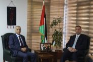 السفير دياب اللوح يستقبل رئيس المحكمة العليا بفلسطين