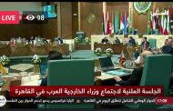 وزراء الخارجية العرب: السلام شرطه زوال الاحتلال وحل الدولتين اساس الاستقرار بالمنطقة