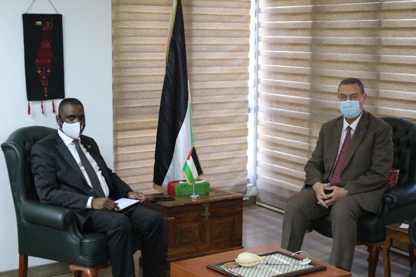 السفير دياب اللوح يستقبل سفير ناميبيا في مصر